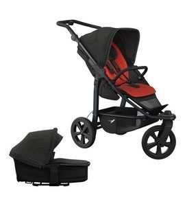 TFK SET MONO 3 2V1 AIR CHAMBER ANTHRACITE/RED - DVOJKOMBINACE - KOČÁRKY A PŘÍSLUŠENSTVÍ