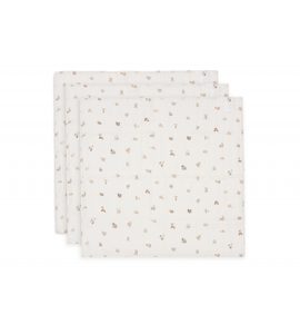 JOLLEIN PLENY 3 KS 70X70 CM ANIMAL FRIENDS - LÁTKOVÉ PLENY SKLÁDANÉ - PŘEBALOVÁNÍ