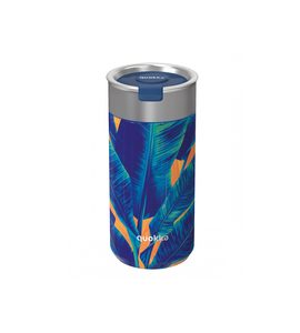 QUOKKA NEREZOVÝ TERMOHRNEK SE SÍTKEM BOOST BLUE JUNGLE 400 ML - TERMOOBALY A TERMOSKY - KRMENÍ