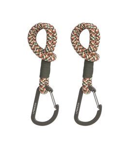 LÄSSIG CASUAL STROLLER HOOKS CORD OLIVE/RED/VANILLA - HÁČKY, POPRUHY A KOLÍČKY - KOČÁRKY A PŘÍSLUŠENSTVÍ