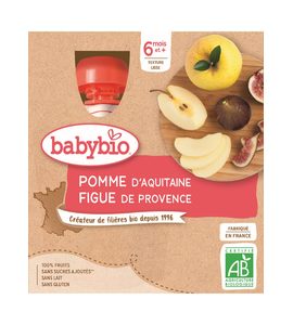 BABYBIO JABLKO FÍK 4X90 G - KAPSIČKY - KRMENÍ