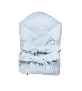 ENIE BABY MUŠELÍNOVÁ ZAVINOVAČKA 80X80CM SVĚTLE MODRÁ - ZAVINOVAČKY - SPINKÁNÍ