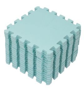RIALTO BABY HRACÍ PODLOŽKA PUZZLE LIGHT GREEN 120X120CM - HRACÍ PODLOŽKY NA ZEM - SPINKÁNÍ