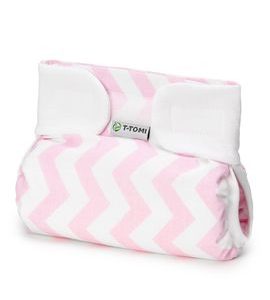 T-TOMI ORTOPEDICKÉ ABDUKČNÍ KALHOTKY - SUCHÝ ZIP PINK ZIG-ZAG (3-6KG) - PLENKOVÉ KALHOTKY - PŘEBALOVÁNÍ