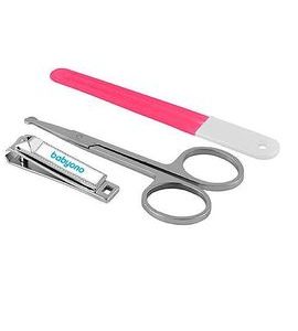 BABYONO SET DĚTSKÁ MANIKÚRA ČERVENÁ - PÉČE O NEHTY - KOUPÁNÍ A ZDRAVÍ