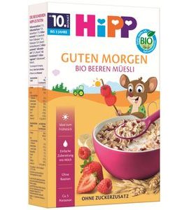 HIPP BIO MÜSLI S OVOCEM ZE ZAHRÁDKY 200 G - CEREÁLIE - KRMENÍ