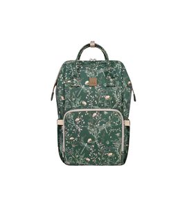 KIKKABOO PŘEBALOVACÍ BATOH SIENA LUXE SECRET GARDEN DEEP GREEN - PŘEBALOVACÍ BATOHY - KOČÁRKY A PŘÍSLUŠENSTVÍ