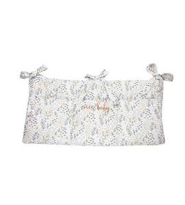 ENIE BABY MUŠELÍNOVÝ KAPSÁŘ BÍLÝ S ČERNÝMI LÍSTKY - POVLEČENÍ DO POSTÝLKY - SPINKÁNÍ