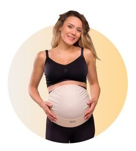 CARRIWELL TĚHOTENSKÝ NASTAVITELNÝ PODPŮRNÝ PÁS PŘES BŘÍŠKO BÉŽOVÝ - TĚHOTENSKÁ MÓDA - PRO MAMINKY