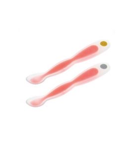 BEBECONFORT LŽIČKY S TEPELNÝM SENZOREM 2 KS RED - LŽIČKY A PŘÍBORY - KRMENÍ