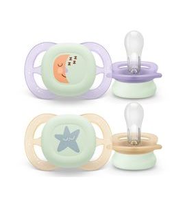 PHILIPS AVENT ŠIDÍTKO ULTRASTART NOČNÍ 0-2M DÍVKA, 2 KS - ŠIDÍTKA A DOPLŇKY - KRMENÍ