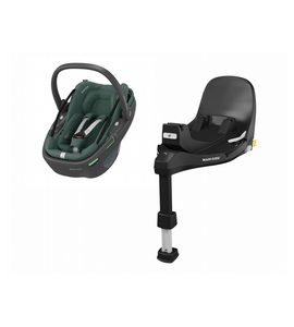 MAXI-COSI CORAL 360 AUTOSEDAČKA ESSENTIAL GREEN + ZÁKLADNA FAMILYFIX 360 PRO - AUTOSEDAČKY 0-13KG - AUTOSEDAČKY A PŘÍSLUŠENSTVÍ