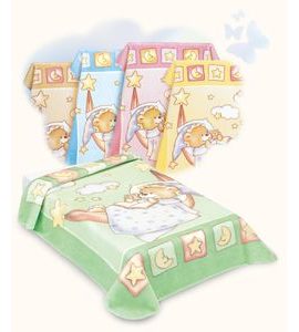 SCARLETT ŠPANĚLSKÁ DEKA 621 BÉŽOVÁ 80X110CM - DĚTSKÉ DEKY PRO MIMINKA - SPINKÁNÍ