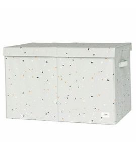 3 SPROUTS TRUHLA NA HRAČKY RECYCLED TERRAZZO/GREEN - BOXY NA HRAČKY - SPINKÁNÍ