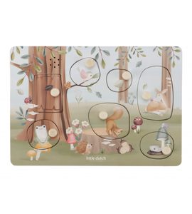 LITTLE DUTCH VKLÁDACÍ PUZZLE SE ZVUKEM FOREST FRIENDS - PUZZLE - PRO DĚTI