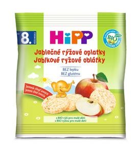 HIPP BIO JABLEČNÉ RÝŽOVÉ OPLATKY - TYČINKY/SUŠENKY - KRMENÍ