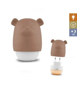 ZAZU MEDVÍDEK BENNY TERAKOTA - NOČNÍ SVĚTLO SE SENZOREM SOUMRAKU - NOČNÍ SVĚTLA - SPINKÁNÍ