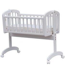 SCARLETT DĚTSKÁ KOLÉBKA SCARLETT ARDI BÍLÁ 90X41CM - KOŠÍKY A KOLÉBKY - SPINKÁNÍ