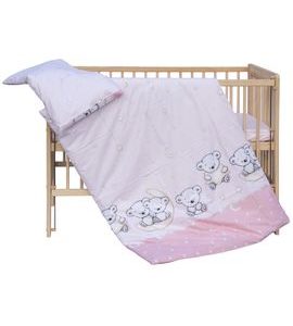 SCARLETT SOUPRAVA DO POSTÝLKY 2-DÍLNÁ TORO RŮŽOVÁ 90X120CM - POVLEČENÍ DO POSTÝLKY - SPINKÁNÍ