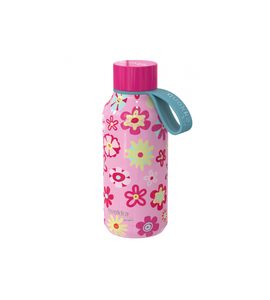 QUOKKA NEREZOVÁ TERMOLÁHEV SOLID KIDS S POUTKEM FLOWERS 330 ML - TERMOOBALY A TERMOSKY - KRMENÍ