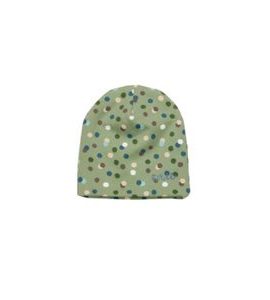 ENIE BABY DĚTSKÁ ČEPICE 1-3M DOTS OLIVE - ČEPIČKY A KLOBOUČKY - PRO DĚTI