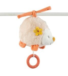 NATTOU JEŽEK PLYŠOVÝ HUDEBNÍ 20 CM MILA, ZOE & LANA - HRACÍ SKŘÍŇKY - PRO DĚTI