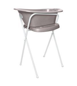 BEBE-JOU KOVOVÝ STOJAN CLICK NA VANIČKU BÉBÉ-JOU 103 CM CHALK BROWN/FARM FRIENDS - STOJÁNKY NA VANIČKY - KOUPÁNÍ A ZDRAVÍ