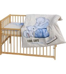 SCARLETT DĚTSKÁ POSTÝLKA S KOMPLETNÍ VÝBAVOU SCARLETT 120 X 60 CM - BARY - DŘEVĚNÉ POSTÝLKY - SPINKÁNÍ