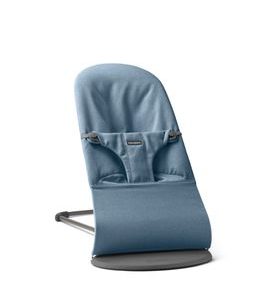 BABYBJORN BABYBJORN LEHÁTKO BLISS WOVEN LIGHT BLUE MÉLANGE - LEHÁTKA A HOUPADLA - SPINKÁNÍ