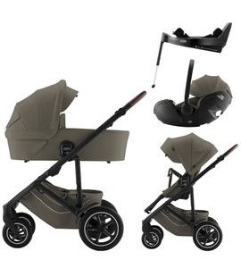 BRITAX SET KOČÁREK SMILE 5Z + HLUBOKÁ KORBA + AUTOSEDAČKA BABY-SAFE PRO + VARIO BASE 5Z LUX - TROJKOMBINACE - KOČÁRKY A PŘÍSLUŠENSTVÍ