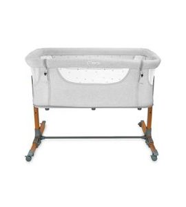 MOMI POSTÝLKA SMART BED 4V1 SVĚTLE ŠEDÁ - K RODIČOVSKÉ POSTELI - SPINKÁNÍ