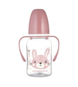 CANPOL BABIES LAHEV ÚZKOHRDLÁ S ÚCHYTY CUTE ANIMALS 120ML ZAJÍC - KOJENECKÉ LAHVE - KRMENÍ