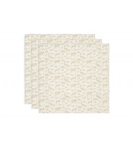 JOLLEIN PLENY 3 KS 70X70 CM ANIMALS NOUGAT - JEDNORÁZOVÉ PLENY - PŘEBALOVÁNÍ