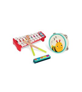 B-TOYS HUDEBNÍ NÁSTROJE DŘEVĚNÉ MINI MELODY BAND - HUDEBNÍ NÁSTROJE - PRO DĚTI