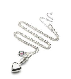 PROUD MAMA MEXICKÁ BOLA DELUXE SILVER SRDÍČKO - TĚHOTENSKÉ BOLY A ŠPERKY - PRO MAMINKY