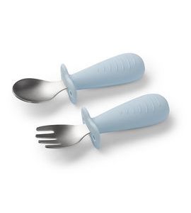 BABYONO PŘÍBOR DĚTSKÝ SE ZÁBRANOU BÉŽOVÝ 12M+ - LŽIČKY A PŘÍBORY - KRMENÍ