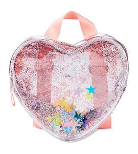 SKIP HOP BATŮŽEK PRŮHLEDNÝ S TŘPYTIVÝM SRDCEM 6M+ - BATOHY A TAŠKY - PRO DĚTI