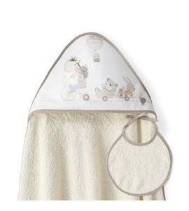 INTERBABY OSUŠKA FROTÉ ZVÍŘÁTKA - KRÉMOVÁ - OSUŠKY A DĚTSKÉ ŽUPANY - KOUPÁNÍ A ZDRAVÍ