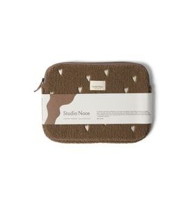 STUDIO NOOS TEDDY HEARTS OBAL NA LAPTOP 13´ BROWN HEARTS - ORGANIZÉRY A KOŠÍKY - KOČÁRKY A PŘÍSLUŠENSTVÍ