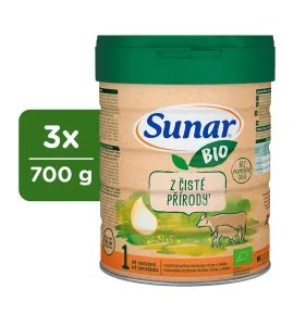 SUNAR 3X BIO 1 MLÉKO POČÁTEČNÍ 700G - KOJENECKÁ MLÉKA - KRMENÍ