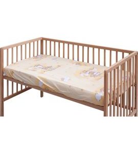 SCARLETT PROSTĚRADLO DO POSTÝLKY SCARLETT MRÁČEK 120X60CM BÉŽOVÉ - PROSTĚRADLA - SPINKÁNÍ