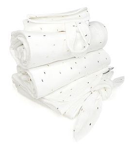 PINKIE SET MUSLIN WHITE VELKÝ - LÁTKOVÉ PLENY ALL IN ONE - PŘEBALOVÁNÍ