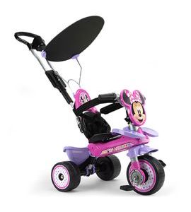 INJUSA DĚTSKÁ EVOLUČNÍ ŠLAPACÍ TŘÍKOLKA S VODICÍ TYČÍ MINNIE - TŘÍKOLKY ŠLAPACÍ - NOŠENÍ & SPORT