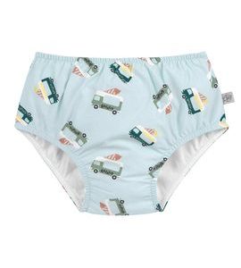 LÄSSIG PLENKOVÉ PLAVKY ICE CREAM TRUCK ILLUS. BLUE 19–24 MĚSÍCŮ (VEL. 92) - UV OBLEČENÍ - PRO DĚTI