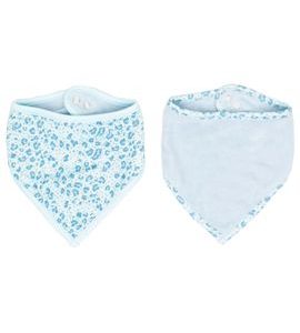 BEBE JOU BANDANA SLINTÁČEK LEOPARD BLUE 2KS - BRYNDÁKY - KRMENÍ