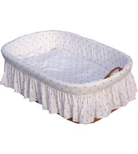 SCARLETT MOJŽÍŠŮV KOŠÍK PRO MIMINKO HVĚZDIČKA - BÉŽOVÁ - KOŠÍKY A KOLÉBKY - SPINKÁNÍ