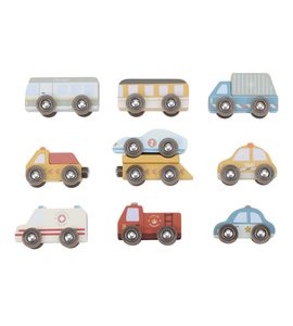 LITTLE DUTCH SADA DŘEVĚNÝCH AUTÍČEK - LITTLE DUTCH - PRO DĚTI