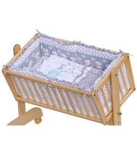 SCARLETT SOUPRAVA DO KOLÉBKY GUSTO MODRÁ - POVLEČENÍ DO POSTÝLKY - SPINKÁNÍ