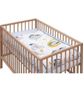 SCARLETT DĚTSKÁ POSTÝLKA S KOMPLETNÍ VÝBAVOU LUNITO 120 X 60 CM - DŘEVĚNÉ POSTÝLKY - SPINKÁNÍ