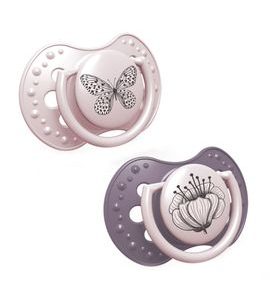 LOVI DUDLÍK SILIKONOVÝ DYNAMICKÝ BOTANIC 18M+ 2KS GIRL - ŠIDÍTKA A DOPLŇKY - KRMENÍ